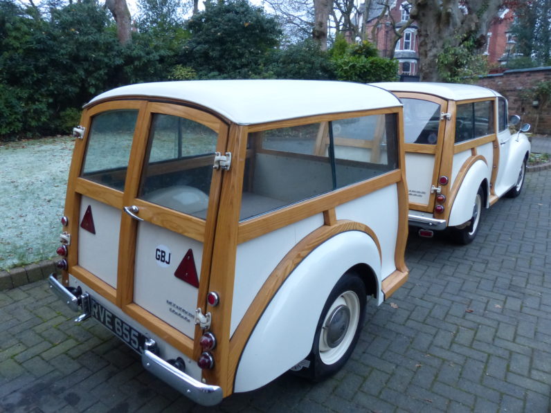 1971 Morris Minor Traveller and Trailer ( Lucy and Arfa Carr ) full